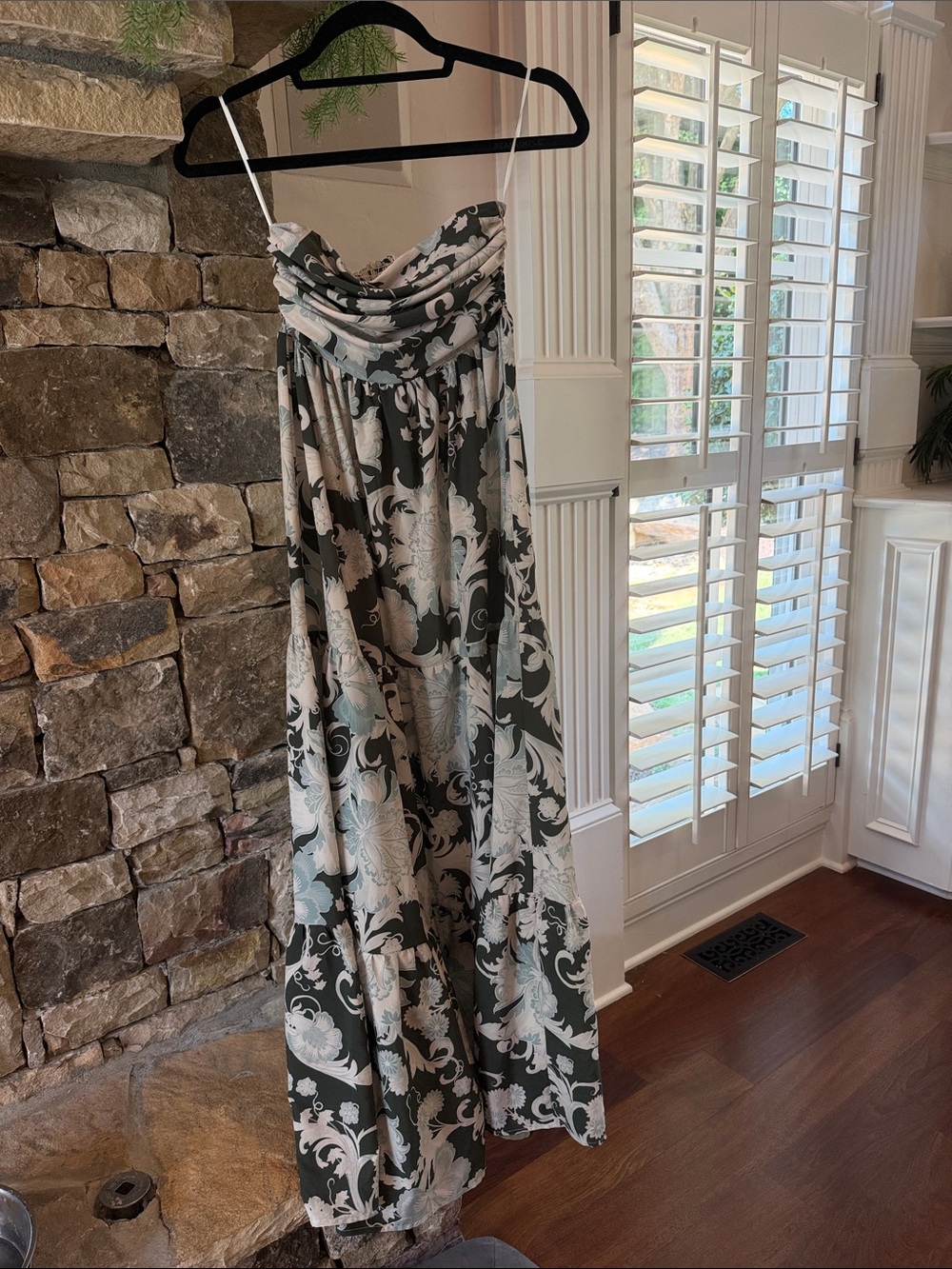 Especia Strapless Floral Maxi Dress Size XSP